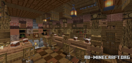 Скачать Medieval Pub Interior для Minecraft