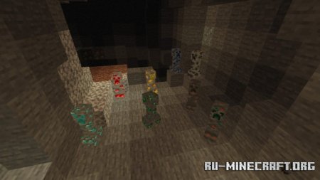  Ore Creepers Add-on v6  Minecraft PE 1.19