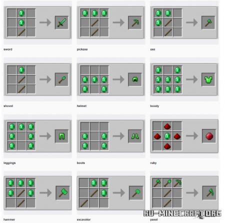 Скачать Easy Emerald Tools & More для Minecraft 1.19.2