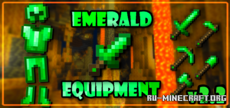 Скачать Emerald Armor, Tools, and Dagger Addon для Minecraft PE 1.19