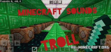 Скачать Troll Sound Map by Kicho117 для Minecraft PE