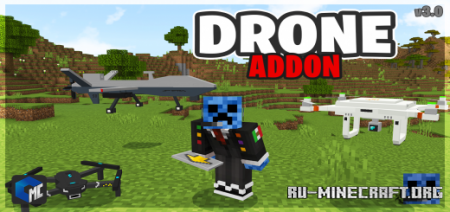 Скачать Drone Addon для Minecraft PE 1.19