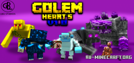 Скачать Golem Heart's V1 By LBG Studios для Minecraft PE 1.19