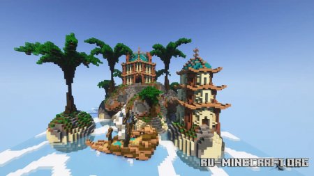 Скачать Small Green Island Map для Minecraft PE