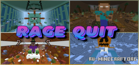 Скачать Rage Quit (Mega Best Parkour) для Minecraft PE