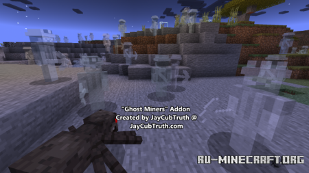 Скачать Ghost Miners by JayCubTruth для Minecraft PE 1.19