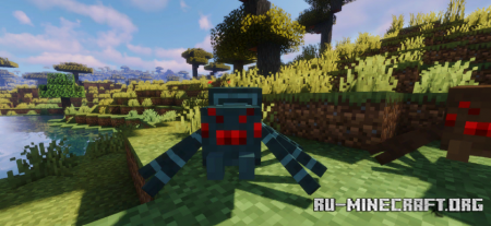 Скачать Spindly Spiders Resource Pack для Minecraft 1.19