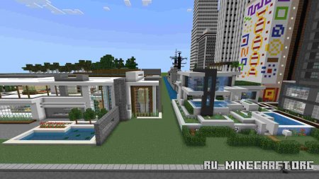 Скачать Minecraft Modern City Map для Minecraft PE
