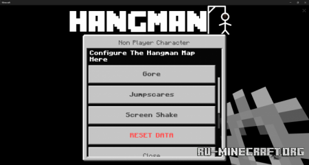 Скачать HANGMAN (A Horror Classic Experience) для Minecraft PE
