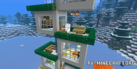  Block Modern Mansion by GamexGP107HD  Minecraft PE