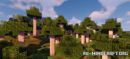 Скачать Pink Oak Blocks для Minecraft 1.19