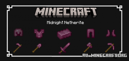 Скачать Midnight Netherite для Minecraft PE 1.19