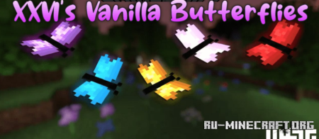 Скачать XXVI’s Vanilla Butterflies Resource для Minecraft 1.19