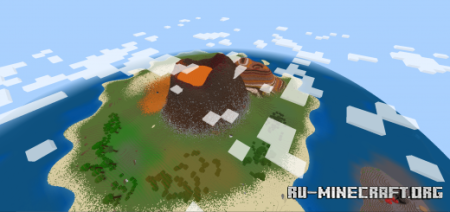 Скачать Volcano Island by ItsMePok для Minecraft PE