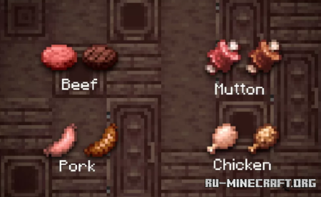 Скачать Crops n' Meats для Minecraft PE 1.19