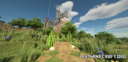 Скачать Cathedral complex on a Mountai для Minecraft