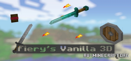 Скачать Fiery's Vanilla 3D для Minecraft PE 1.19