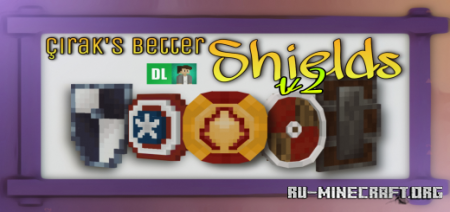 Скачать C&#305;rak's Better Shields v2 для Minecraft PE 1.19