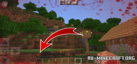 Скачать Screen Effect Blood для Minecraft PE 1.19