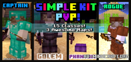 Скачать Simple Kit PVP by ZussmanKlint для Minecraft PE