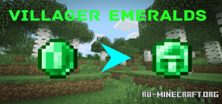 Скачать Villager Emeralds для Minecraft PE 1.19