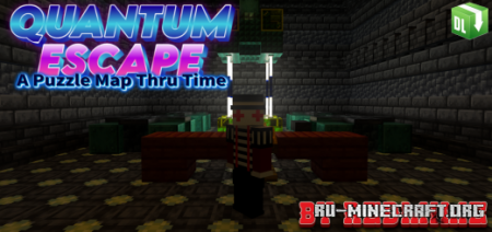 Скачать Quantum Escape (Time Loop Adventure Map) для Minecraft PE