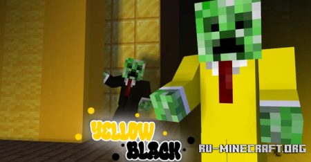 Скачать Yellow-Black by Jurg3n для Minecraft