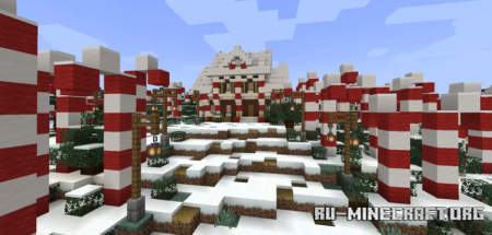 Скачать Santa Claus Village (Bedrock) для Minecraft