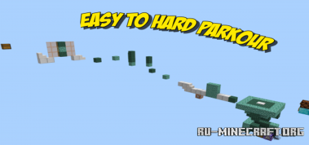 Скачать Easy to Hard Parkour Gauntlet для Minecraft PE