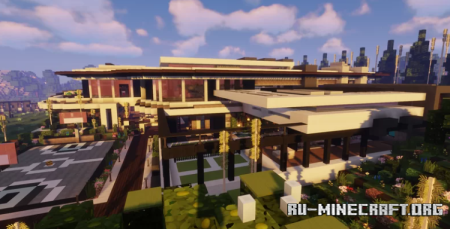  Large Modern House by Chiisai_Khoahri  Minecraft