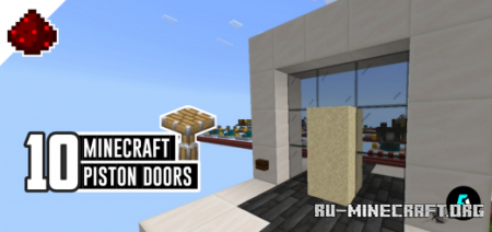 Скачать 10 Minecraft Piston Door Ideas для Minecraft PE