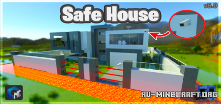  Safe House (Map) by TEAM CUBITOS MC  Minecraft PE