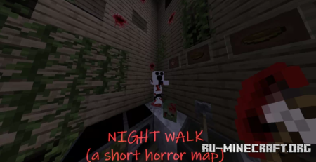 Скачать Night Walk: A short horror map для Minecraft