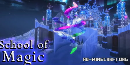 Скачать School of Magic - Septentria & the Aurora crystal для Minecraft