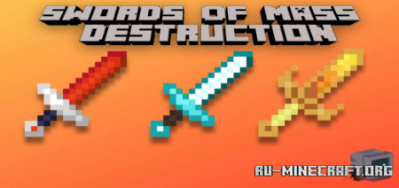 Скачать Swords Of Mass Destruction By Dark_entity для Minecraft PE 1.19