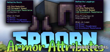 Скачать Spoorn Armor Attributes для Minecraft 1.19.3