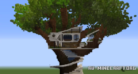 Скачать Modern Tree House by DenysZera для Minecraft