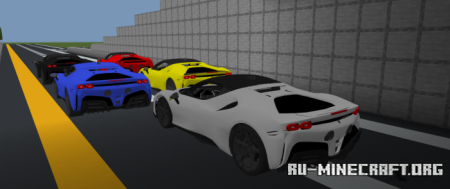 Скачать Ferrari SF90 Stradale для Minecraft PE 1.19