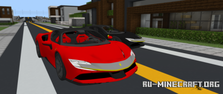 Скачать Ferrari SF90 Stradale для Minecraft PE 1.19