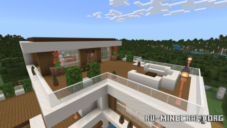Скачать Modern House 6 (Map) для Minecraft PE