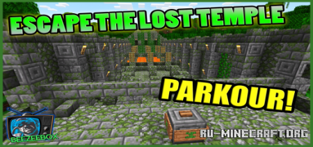 Скачать Escape the Lost Temple - Parkour Race Course для Minecraft PE