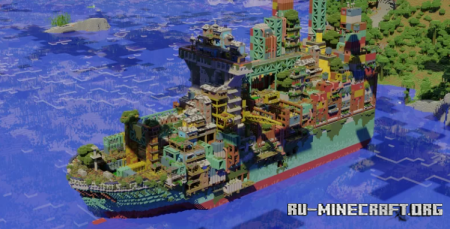 Скачать Settlement of abandoned container ships by curasunaya для Minecraft