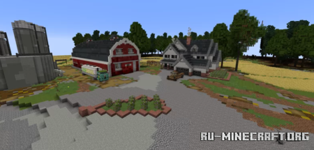 Скачать Pennsylvania farm w. vehicles - Stage Rd для Minecraft