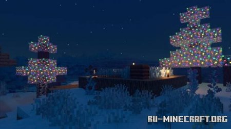 Скачать Новогодний RTX для Minecraft PE 1.19
