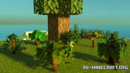 Скачать Улучшенная листва для Minecraft PE 1.19
