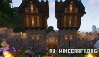 Скачать Medieval Gateway Towers для Minecraft