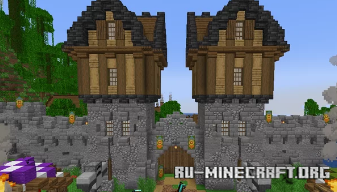 Скачать Medieval Gateway Towers для Minecraft