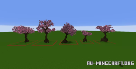 Скачать Sakura Tree Pack для Minecraft