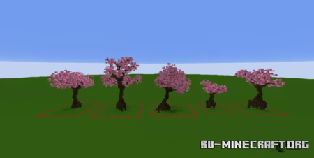 Скачать Sakura Tree Pack для Minecraft