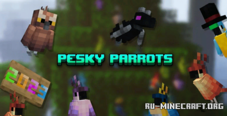 Скачать Pesky Parrots Resource Pack для Minecraft 1.19